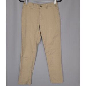INDOCHINO Men’s Pants Size 28x28 SOHO 44 Cotton Slacks Trousers Tan Khaki